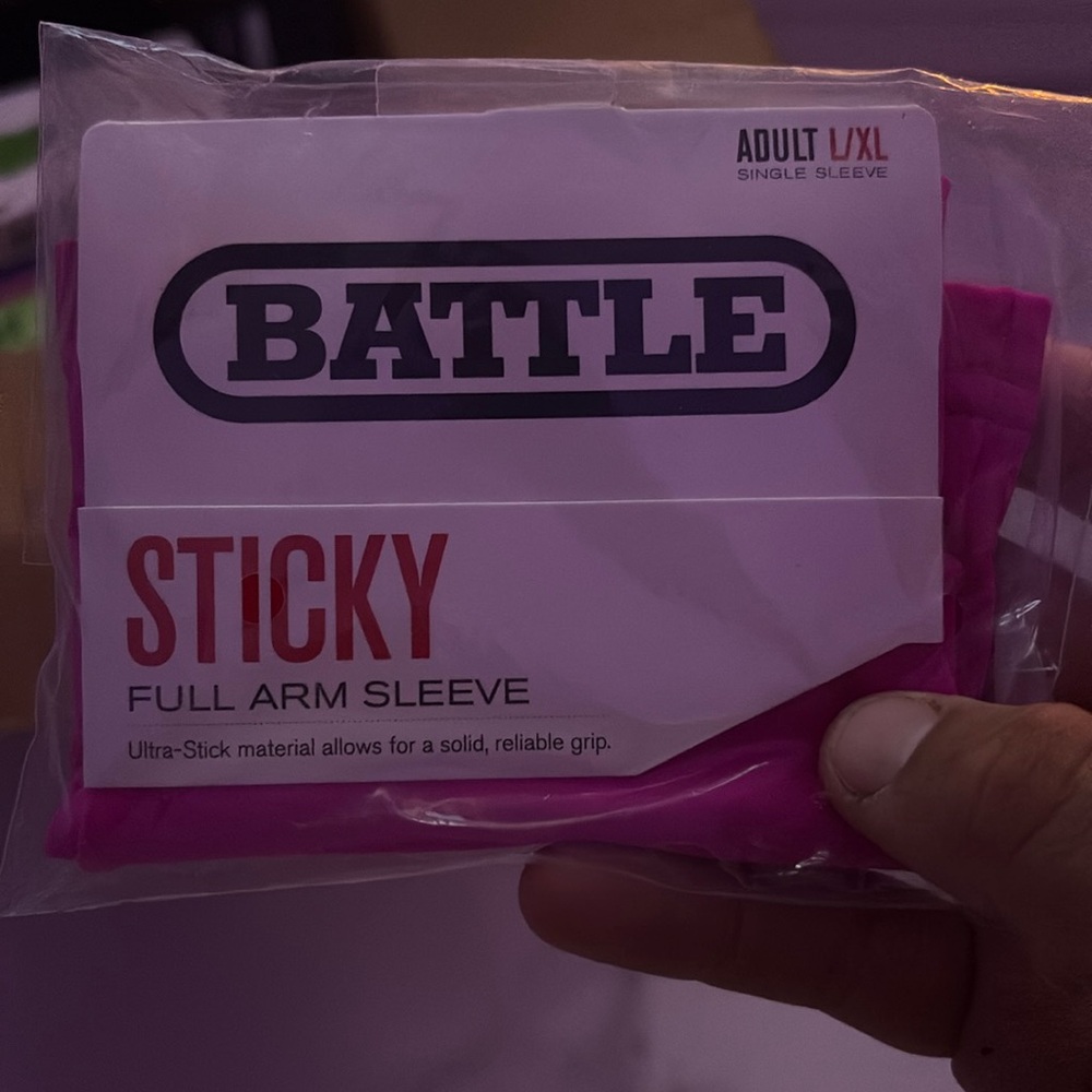 BATTLE sports sticky, full arm sleeve pink